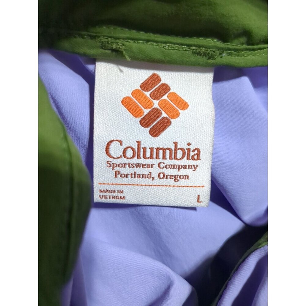 Columbia Deschutes Valley Wind Shell Womens Large Purple Green Anorak Jacket NWT - Picture 4 of 4